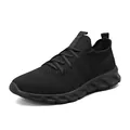 Scarpe sportive nere in mesh traspirante per corsa e tempo libero - Nero