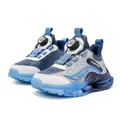 Blaue und weiße Sportschuhe für Jungen mit praktischem Drehverschluss und weichen Sohlen - 29 / Graublau