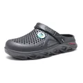 Zuecos de jardín gris oscuro para hombre con agujeros transpirables y suela tipo blade - 38 / Gris