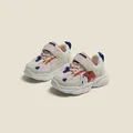 Zapatillas de marcha para niños pequeños con malla transpirable y cierre de velcro - Zapatos de marcha azules (46MBX6107) / Longitud Interior 12.0cm / Azul