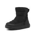 Kids warm winter snow boots with thick anti-slip sole for toddlers in black color - 22 / Black