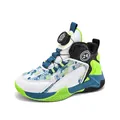 Scarpe da basket professionali per bambini bianco e verde fluo con chiusura BOA - 31 / Bianco Verde