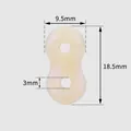 Durable silicone pig nose cord lock buckle, 18.5mm x 9.5mm size - 9.5*18.5mm / Pink
