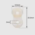Silicone pig nose toggle buckle for sportswear drawstring adjustment, 18.5mm size - 9.5*18.5mm / Blue