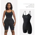 Body reductor negro de una pieza para control de abdomen y adelgazamiento de cintura - S / Negro