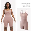 Body faja moldeadora sin costuras color piel para control de abdomen y realce de glúteos - S / Top Y Pantalón / Rosa empolvado