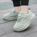 Breathable mint green mesh sneakers for girls with durable velcro strap and thick sole - 28 / Mesh Style (JJL999) / Green