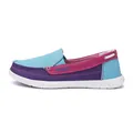 Breathable multi-color canvas slip-on walking shoes for outdoor sports and casual wear - 35 / Light Blue