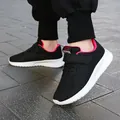 Zapatos de running cómodos y transpirables para niños en negro y rosa para deporte - Blanco Negro Magenta