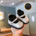 Silver toddler girl walking boots with black knit collar and warm fleece lining - Size 15 (Inner approx 12cm) / Fleece Lined Style / Beige
