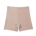 Seamless high-waisted shapewear shorts in nude color for tummy control and lifting - S / Bottoms / Khaki