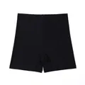 Comfortable black seamless high-waisted tummy control shaping safety shorts for women - S / Bottoms / Black