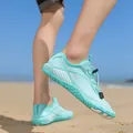 Light blue breathable outdoor water shoes for beach and hiking activities - Moon Blue