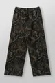 Pantalones casuales de camuflaje forestal para hombre con cintura elástica y tela transpirable - S / Bottoms / Camuflaje Negro