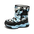 Bottes de neige d'hiver pour enfants avec motif camouflage bleu et doublure polaire douce - 28 / Camouflage Bleu