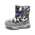 Bottes de neige chaudes pour garçons avec motif camouflage et doublure polaire - 28 / Gris Camouflage