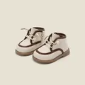 Beige und braune weiche Baby-Lauflernschuhe für Kleinkinder im Prinzessinnen-Stil - Innenlänge 11.5cm / Beige (M9MBX22503)