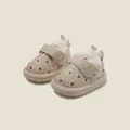 Warm toddler winter snow boots with bear prints and soft faux fur lining in beige - Inner Length 12.0cm / Bear Print Hook-and-Loop Style (M58MBX23826) / Beige