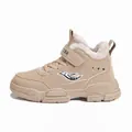 Bottines Martin d'hiver kaki pour enfants avec doublure épaisse en fausse fourrure et semelle - 29 / Khaki