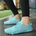 Turquoise non-slip quick-dry aqua shoes for water sports with stylish wave pattern design - Moon Blue