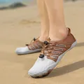 Bruine en grijze outdoor waterschoenen voor dames en heren wandelen op het strand - 38 / Grijs