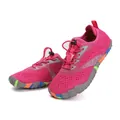 Dettaglio scarpe da acqua rosa per bambini con suole antiscivolo colorate e resistenti. - Rosso rosa