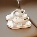 Sandali con zeppa bianchi con cinturini incrociati e cinturino elastico per l'estate - Bianco