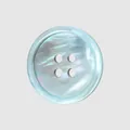 High-end iridescent light blue black mother of pearl shell sewing button for clothing - 15mm / Blue