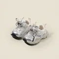 Zapatillas plateadas para niñas pequeñas con malla transpirable y suela gruesa - Talla 16 / Interior 12.5cm / Plateado