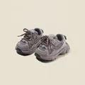 Zapatillas deportivas gruesas color malva para niñas con malla transpirable y suelas gruesas - Talla 16 / Interior 12.5cm / Púrpura