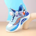 Baskets respirantes en mesh pour garçons avec boucle rotative pour le sport et plein air. - 29 / Bleu Denim