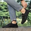 Black lightweight slip-on fitness shoes with straps for weightlifting and gym training - 35 / Fitness Training Shoes (yx0069) / Black