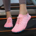 Vibrant pink breathable quick-drying five-finger water shoes for outdoor activities - Pink