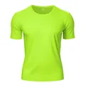 T-shirt de sport unisexe vert néon à séchage rapide pour le marathon et le fitness - Vert Fluorescent
