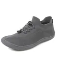 Scarpe a piedi nudi in rete grigia traspirante con sistema di allacciatura rapida elastica - 36 / Grigio Scuro (D030)