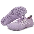 Professional quick-dry purple water shoes for outdoor beach swimming and hiking activities - Light Purple