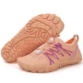 Schnelltrocknende pfirsichfarbene Outdoor-Watschuhe mit rutschfester Gummisohle für den Strand - Lotusrosa