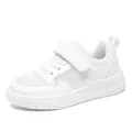Ademende witte kindersneakers van waterdicht leer voor jongens en voor meisjes - Wit (Mesh-oppervlak)