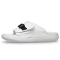 Premium white men's slide sandals featuring a breathable upper and stylish black buckle detail - 38 / Functional Slides (501) / White