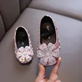 Sparkly pink rhinestone princess shoes for girls perfect for dance and parties - 21 / Lady-like Princess Rhinestone Flat (902-C02) / Pink