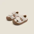 Sandalias de marcha beige para niños con cierre de velcro y suelas de goma marrón - 11.5cm / Beige