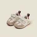 Zapatillas transpirables para niños en beige y granate con malla y cierres de velcro - Longitud Interior 12cm / Estilo 19MBX3903 (19MBX3903) / Caqui