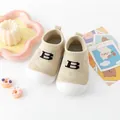 Beige atmungsaktive Baby-Söckchenschuhe mit rutschfester weicher Sohle für Kleinkinder - Beige