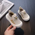 Breathable beige toddler fly-knit sneakers with soft non-slip sole - EU 21 Inner Length 13.5cm / Khaki