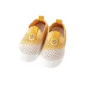 Breathable fly-woven baby toddler shoes with soft non-slip soles and cartoon bear detail - 13M (11.5CM) / Slant Mesh Style (A21) / Gray