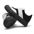 Black and white platform sneakers with 10cm internal height and panda color design - 35 / Black and White 10cm