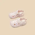 Pink children's closed-toe sport sandals with breathable mesh and anti-slip sole. - 24 (Inner Length 15.0cm) / Pink