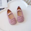 Pink toddler girl shoes with elastic strap and cute bow detail - Size 21 / Inner Length 13.7cm / Pink