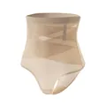 Perizoma contenitivo a vita alta color nudo con design incrociato in mesh traspirante - Taglia S / Pantaloni e gonne / Colore pelle