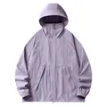 Lila Eisseide Sonnenschutzjacke mit Kapuze und Gesichtsmaske für Outdoor-Aktivitäten. - 3XL / Oberteile / Hellviolett